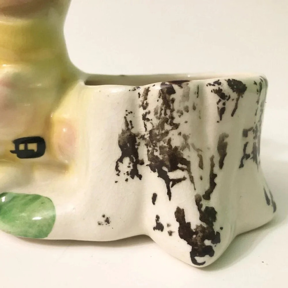 Vintage Dopey Flower Planter Figurine Snow White Seven Dwarfs Hairline Crack - Picture 9 of 16